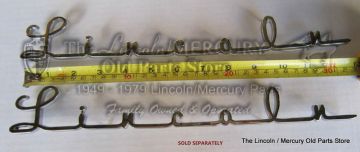 Nameplate, Script- Lincoln NEW