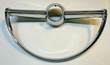 Horn Ring, Steering Wheel Horn Ring Chrome NOS