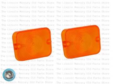 Lens, Parking Light PAIR - Amber - NOS