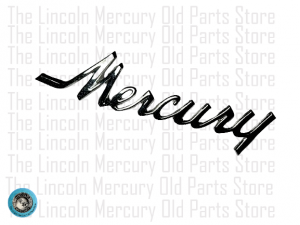 Nameplate, Mercury Ornament, Script- NOS