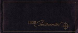 1967 Lincoln Continental Owner Manual- OEM