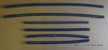 Weatherstrip, Roof Rail Rubber Set- NEW