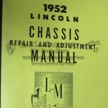 Manual, Chassis Repair and Adjustment- NEW