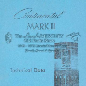 Manual, Mark III Technical Data